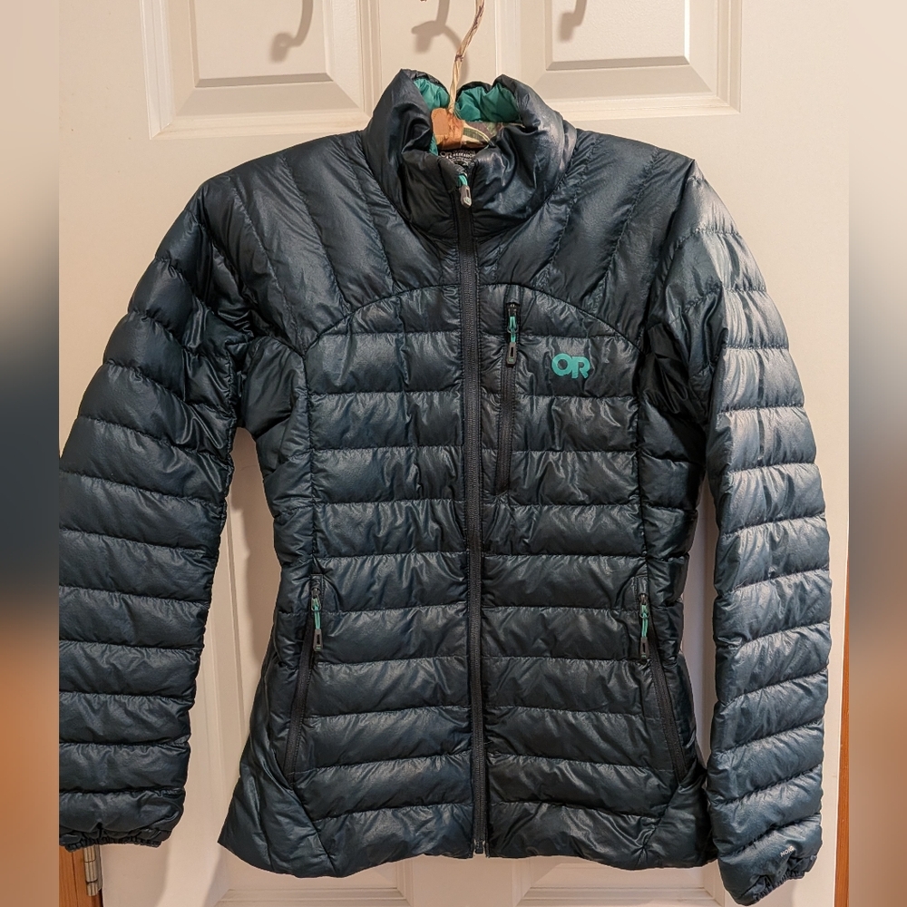 Outdoor Research Women's Down Jacket in Dark Teal